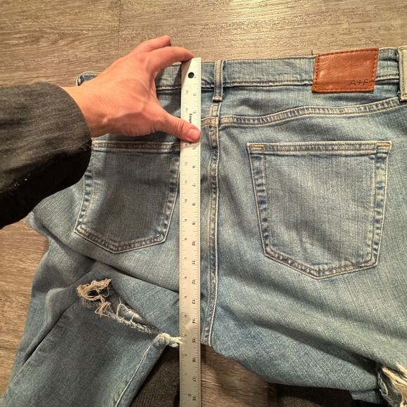 Abercrombie & Fitch Jeans Mens 34 Blue Denim Rustin Athletic Slim Stretch 34x26 - Picture 9 of 12